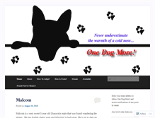 Tablet Screenshot of onedogmore.org